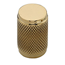 MT3850-020 ULB - 13/16" Knurled Stick Cabinet Knob - Unlacquered Brass