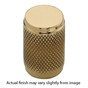 MT3850-020 ULB - 13/16" Knurled Stick Cabinet Knob - Unlacquered Brass