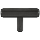 MT4404-045 DOR - 1-1/4" Straight Reeded Knob - Oil Rubbed Bronze