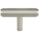 MT4404-045 GSN - 1-1/4" Straight Reeded Knob - Satin Nickel