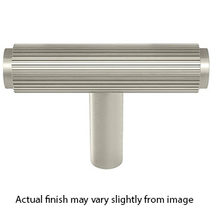 MT4404-045 GSN - 1-1/4" Straight Reeded Knob - Satin Nickel