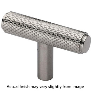 MT4415-045 GSN - 1-9/16" Basel Knurled T-Pull - Satin Nickel