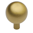 MT8323-022 MSB - Rhode - 7/8" Sphere Cabinet Knob - Satin Brass