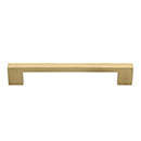 MK0337-096 MSB - 4-1/2" Hammered Urban Cabinet Pull - Satin Brass