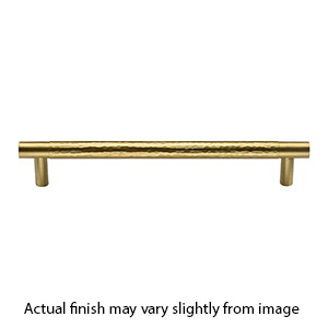 MK4461-254 MSB - 10" Partial Hammered Cabinet Pull - Satin Brass