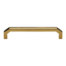 MT3465-102 ULB - 4"cc Angular Cabinet Pull - Unlacquered Brass