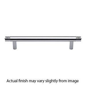 MT4446-102 PCH - 4"cc Ridged Cabinet Pull - Polished Chrome