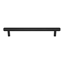 MT4447-102 BLK - 4" cc Straight Reeded Pull - Flat Black