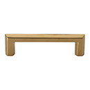 MT4473-102 ULB - Hex - 4" cc Profile Cabinet Pull - Unlacquered Brass