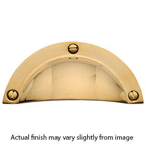 MT1700-000 ULB - 3.75" Cup Pull - Unlacquered Brass