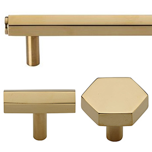 Hex - Unlacquered Brass