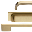 Industrial Pulls - Satin Brass