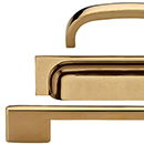 Industrial Pulls - Unlacquered Brass