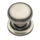113 - Ashley Norton - Round 1 1/4" Knob on Rose - White Bronze