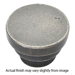 3624.114 WM - Round Step 1.25" Cabinet Knob - White Medium