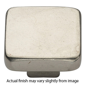 3674.114 WL - Square 1.25" Cabinet Knob - White Bronze