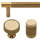 Knurled - Unlacquered Brass