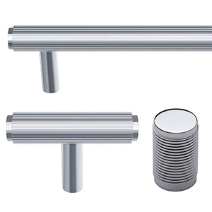 Reeded - Polished Chrome