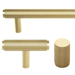 Reeded - Satin Brass