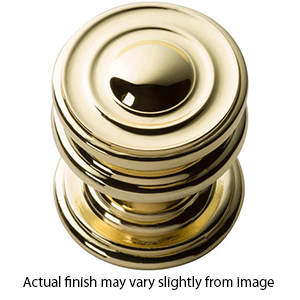 376 - Campaign - 1.25" Cabinet Round Knob - Polished Brass