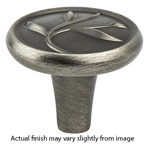 4018-1VTN-P - Art Nouveau - 1-3/8" Cabinet Knob - Vintage Nickel