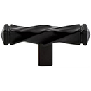 3046-155-P - Rhapsody - 2-1/2" Twisted Cabinet Knob - Black