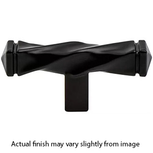 3046-155-P - Rhapsody - 2-1/2" Twisted Cabinet Knob - Black