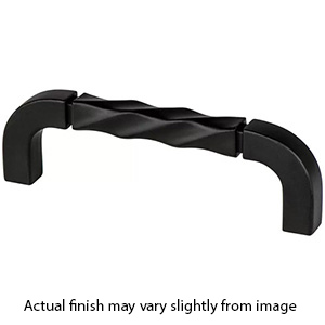 3043-155-P - Rhapsody - 3-3/4" cc Twisted Cabinet Pull - Black