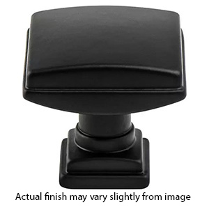 1275-1055-P - Tailored Traditional - 1-1/4" Cabinet Knob - Matte Black