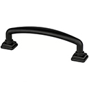 1281-1055-P - Tailored Traditional - 3-3/4" cc Cabinet Pull - Matte Black
