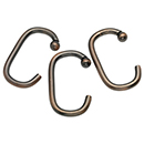 "C" Style Shower Curtain Hooks