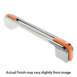 D101160 - Acrylic Collection - 6 5/16"cc Pull - Orange