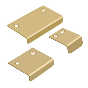 Angle Tab Pulls - Brushed Brass