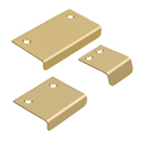 Angle Tab Pulls - Brushed Brass