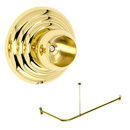 30" x 48" - Embassy Flange - Corner Shower Rod