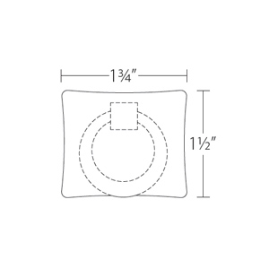 86040 - Arts & Crafts - Hammered Ring Pull - Satin Nickel