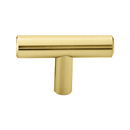 86357 - Contemporary Brass - 2" Bar Knob - Satin Brass