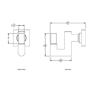 Select U-Hook - Round Stem - Smooth/ Knurled Tip