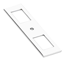 86921 - Modern Backplate for Cabinet Knob - Polished Chrome