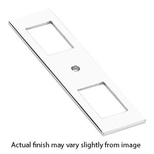 86921 - Modern Backplate for Cabinet Knob - Polished Chrome