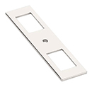 86921 - Modern Backplate for Cabinet Knob - Polished Nickel