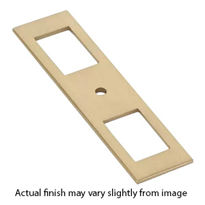 86921 - Modern Backplate for Cabinet Knob - Satin Brass
