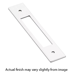 86927 - Modern Backplate for 12" cc Cabinet Pull - Polished Chrome