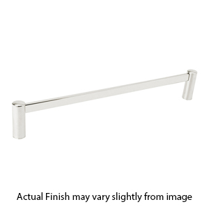 28024 - Modern Brass - 12" Towel Bar - Square Rosette - Polished Nickel