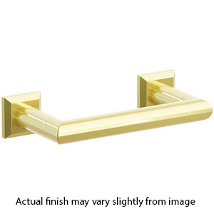 2284 - Modern Tubular - Double Post Paper Holder - Unlacquered Brass