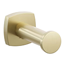 2285 - Modern Tubular - Single Robe Hook - Satin Brass