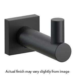 2286 - Modern Tubular - Single Hook - Flat Black