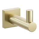 2286 - Modern Tubular - Single Hook - Satin Brass
