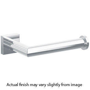 2283 - Modern Tubular - Single Post Paper Holder - Polished Chrome