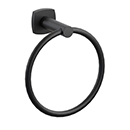 2282 - Modern Tubular - Towel Ring - Flat Black